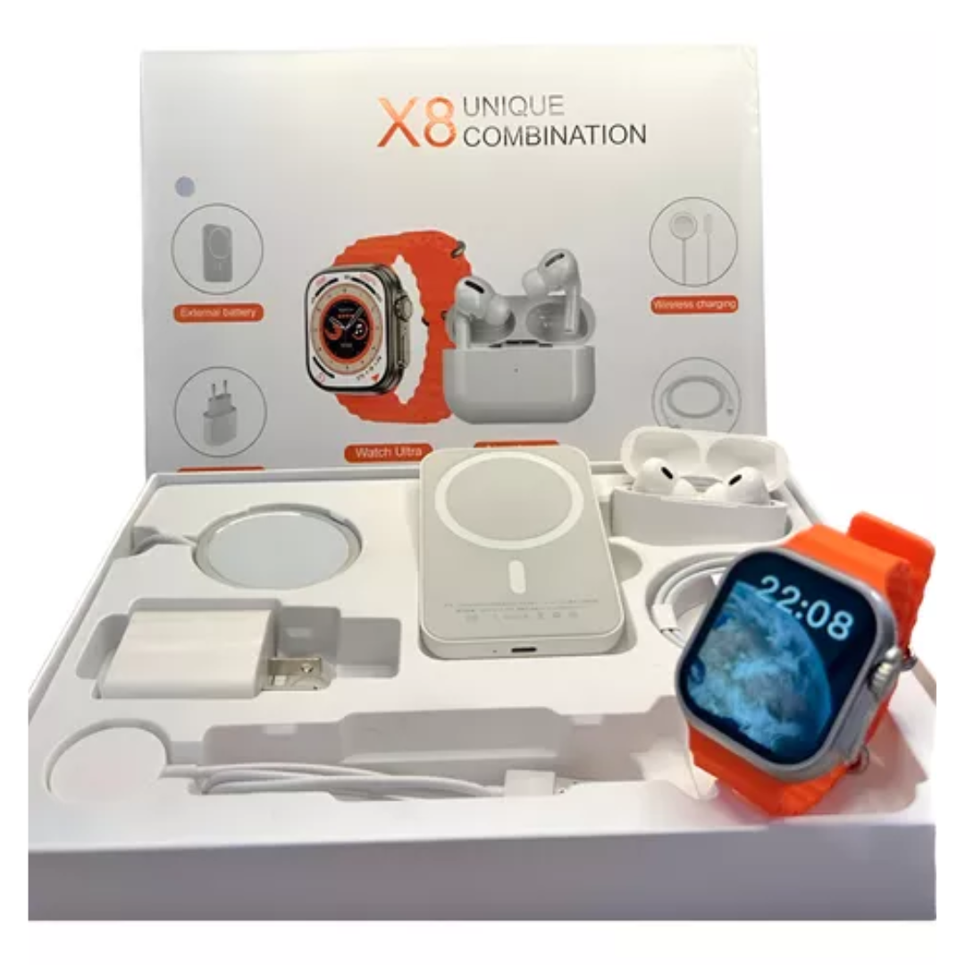 COMBO SMARTWATCH X8 UNIQUE COMBONATION MAGSAFE POWER BANK