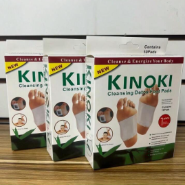 PARCHES KINOKI ELIMINADOR DE TOXINAS DEL CUERPO PROMOCION X 3 CAJAS