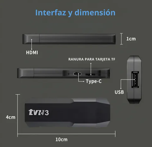 TV STICK 4K ANDROID 8GB RAM 128GB DE MEMORIA INTERNA CON MAGIS TV ACTUALIZADA 2025
