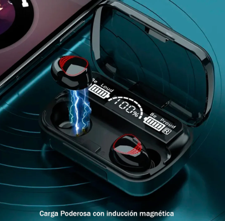 Audífonos inalambricos M10 con Power Bank