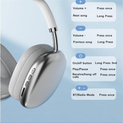DIADEMA BLUETOOTH P9 PLUS MAX