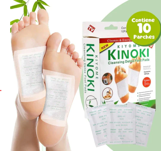 PARCHES KINOKI ELIMINADOR DE TOXINAS DEL CUERPO PROMOCION X 3 CAJAS