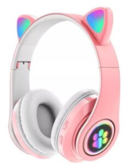 Auriculares Bluetooth Orejas De Gato RGB