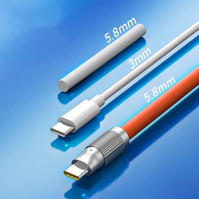 Cable 3 en 1, Súper Resistente y Ultra Rápido Siliconado de 7 Milimetros