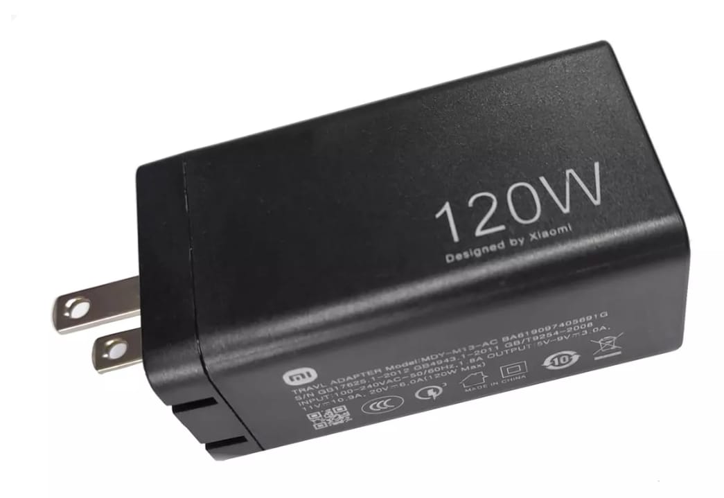 CARGADOR CARGA RAPIDA XIAOMI DE 120 W DOBLE PUERTO CON CABLE TIPO C A TIPO C