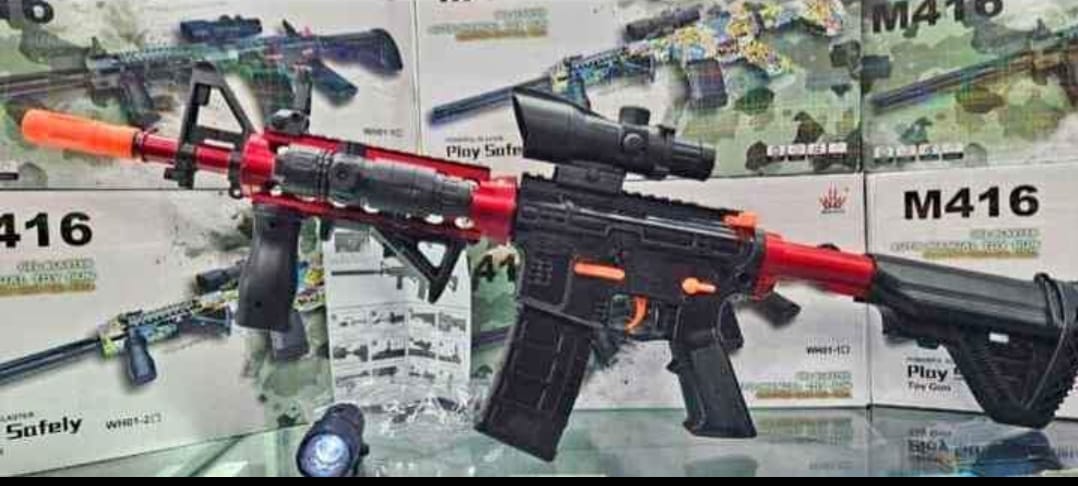Rifle Realista Pistola de Hidrogel M416 Con Accesorios Full