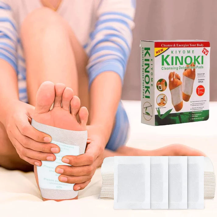 PARCHES KINOKI ELIMINADOR DE TOXINAS DEL CUERPO PROMOCION X 3 CAJAS