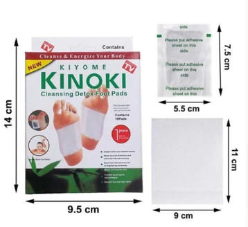 PARCHES KINOKI ELIMINADOR DE TOXINAS DEL CUERPO PROMOCION X 3 CAJAS