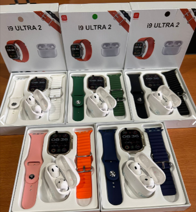Combo Smartwatch i9 Ultra con 2 Correas y AirPods