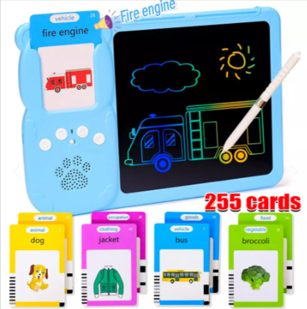 TABLERO DIDACTICO MONTESSORI LECTOR DE TARJETAS