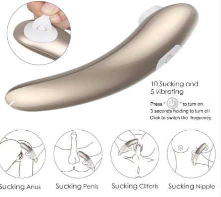 Z - Succionador Screaming Pro Vibrador de 10 Velocidades