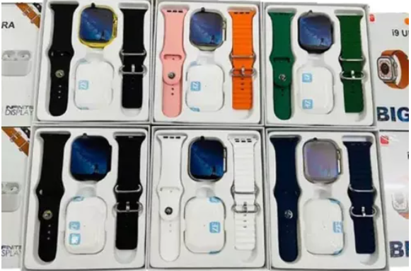 Combo Smartwatch i9 Ultra con 2 Correas y AirPods