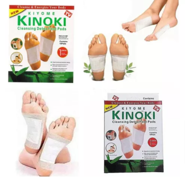 PARCHES KINOKI ELIMINADOR DE TOXINAS  DEL CUERPO PROMOCION X 3 CAJAS