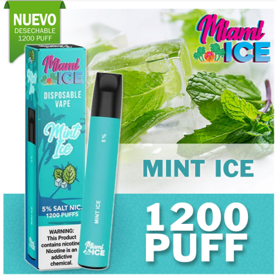 VAPER - VAPEADOR - VUSE MAIAMI ICE 1200 PUFFS CIGARRILLO ELECTRONICO