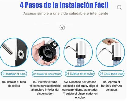 DISPENSADOR DE AGUA AUTOMATICO RECARGABLE