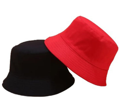 Gorro Sombrero Pesquero Tipo Bucket Hat Doble Faz Unicolor