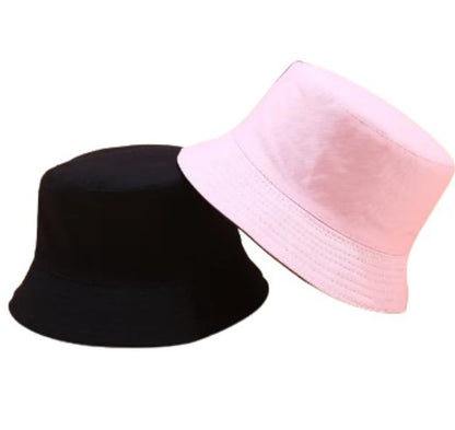 Gorro Sombrero Pesquero Tipo Bucket Hat Doble Faz Unicolor