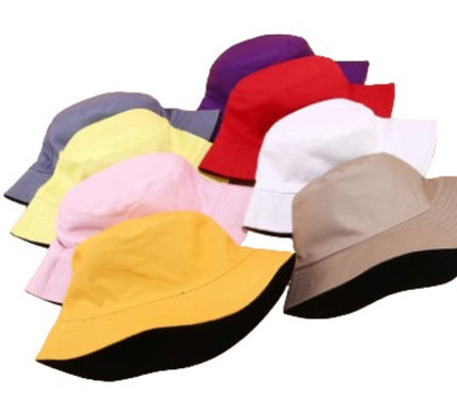 Gorro Sombrero Pesquero Tipo Bucket Hat Doble Faz Unicolor