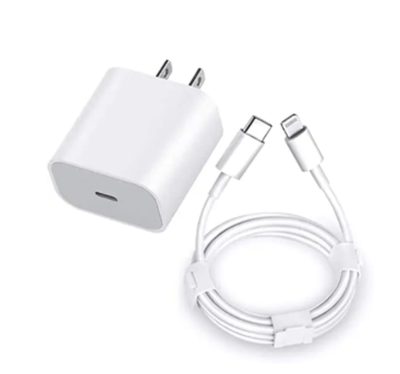 CARGADOR PARA IPHONE DE 25 W CON CABLE DE DATOS DE 1 METRO