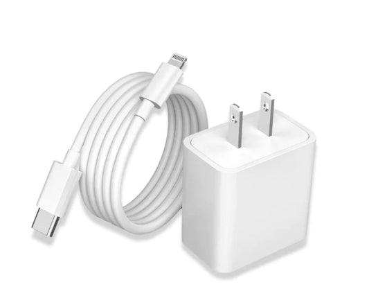 CARGADOR PARA IPHONE DE 25 W CON CABLE DE DATOS DE 1 METRO