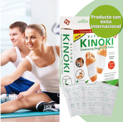 PARCHES KINOKI ELIMINADOR DE TOXINAS  DEL CUERPO PROMOCION X 3 CAJAS