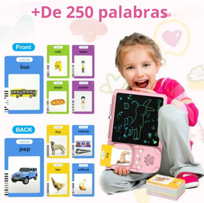 TABLERO DIDACTICO MONTESSORI LECTOR DE TARJETAS