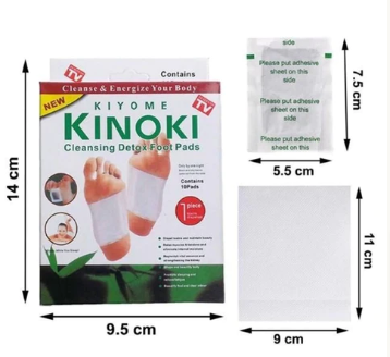 PARCHES KINOKI ELIMINADOR DE TOXINAS  DEL CUERPO PROMOCION X 3 CAJAS