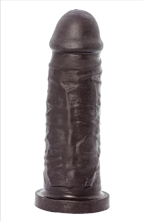 Z - DILDO COLOR NEGRO 17 CM DE PLACER