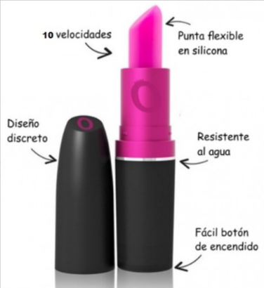 Z - VIBRADOR EN FORMA DE LABIAL PLACER DISCRETO