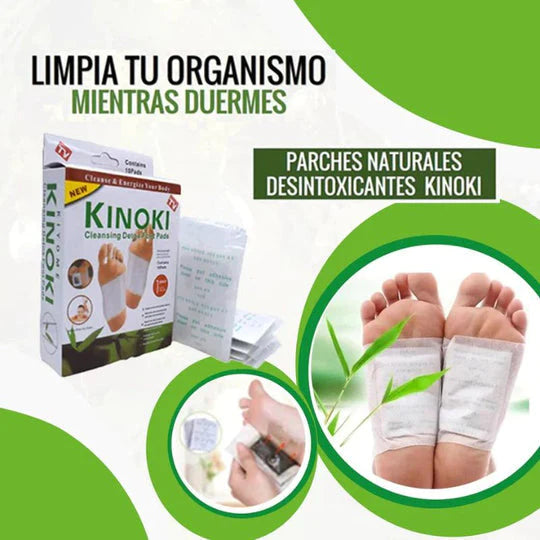 PARCHES KINOKI ELIMINADOR DE TOXINAS  DEL CUERPO PROMOCION X 3 CAJAS