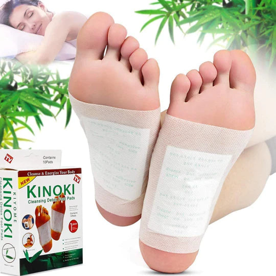 PARCHES KINOKI ELIMINADOR DE TOXINAS  DEL CUERPO PROMOCION X 3 CAJAS