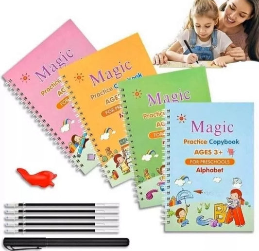 SET DE CALIGRAFIA PARA NIÑOS X 4 LIBROS