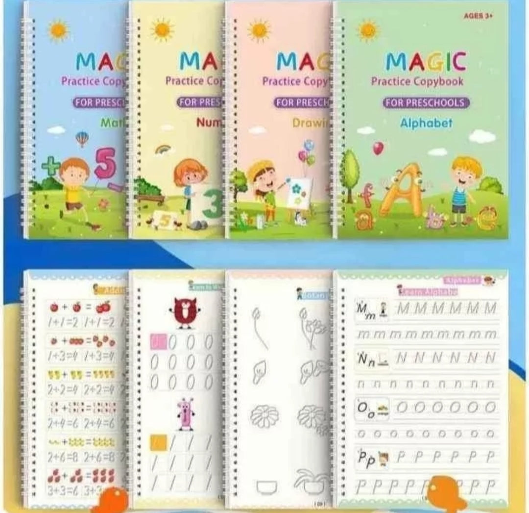 SET DE CALIGRAFIA PARA NIÑOS X 4 LIBROS